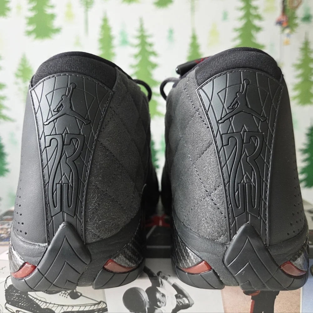 Air Jordan 14 Retro Black-Anthracite-Varsity Red